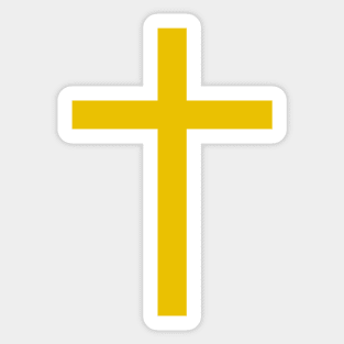 Latin cross (gold) Sticker